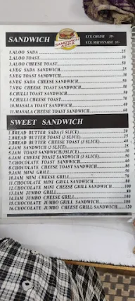 Sandwich Adda menu 1