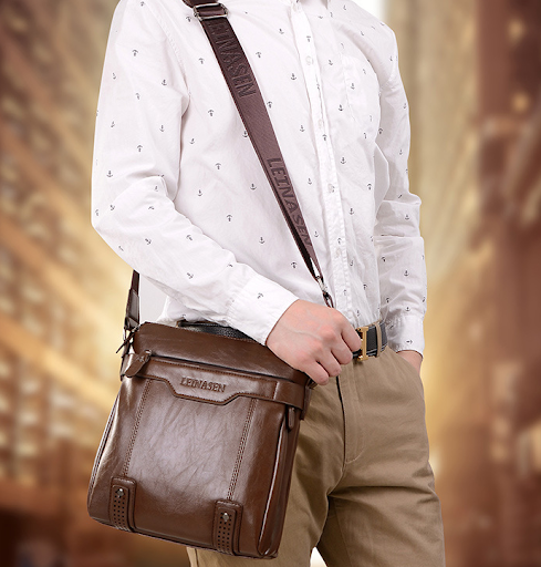 Title 4, Mens Shoulder Bag Crossbody Versatile and Styl...