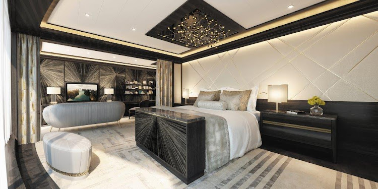 The over-the-top opulent Regent Suite with its $200,000 bed