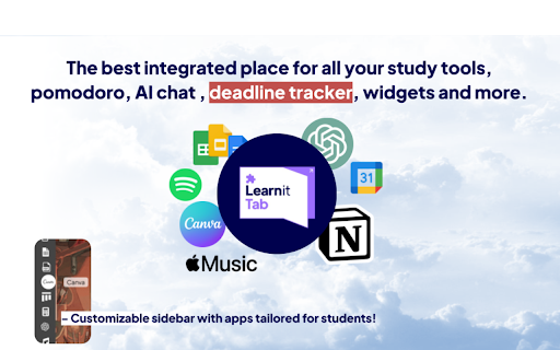 Learnitab – Productivity Study New Tab, AI Form Solver, & StudyWithMe Preview 6