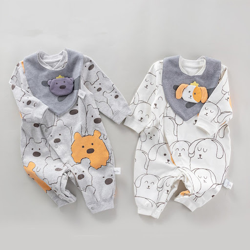 Title 12, Babys Pure Cotton Thermal Jumpsuit Soft and wa...
