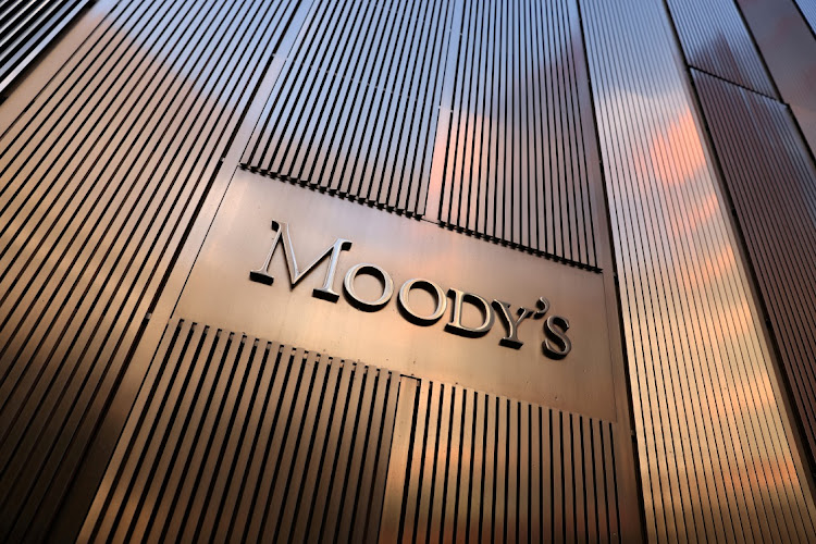 Signage outside the Moody's headquarters in Manhattan, New York. Picture: REUTERS/ANDREW KELLY