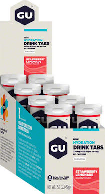 GU Hydration Drink Tabs: Strawberry Lemonade, Box of 8 Tubes alternate image 0