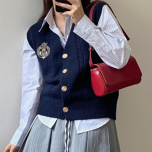 Title 6, New Retro Wine Red Underarm Bag, a stylish and ...