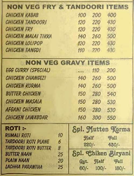 KD chicken point menu 2