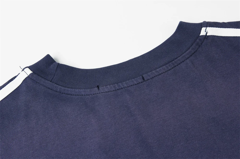 Title 11, T-shirt décontracté homme avec patch lettre bro...