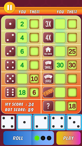 Screenshot Yatzy Classic - Dice Game