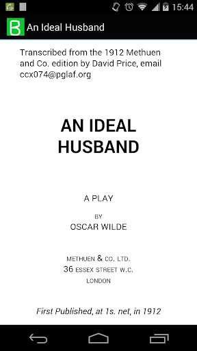 An Ideal Husband