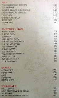 Shabari Restaurant menu 1