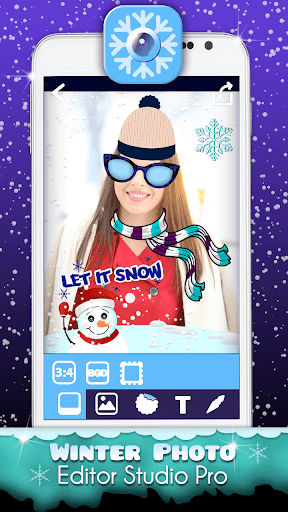 Winter Photo Studio Editor App