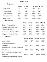 Rockon Pizza menu 1