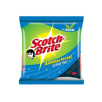 Scotch Brite Scrub Pad - Anti- Bacterial, Small - 1 pc
