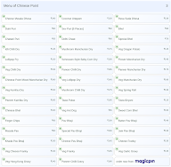 Chinese Point menu 3