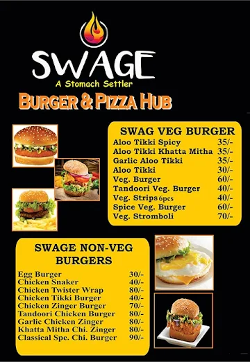 Swage menu 