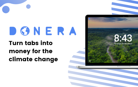 Donera - Turn tabs into money for the planet small promo image