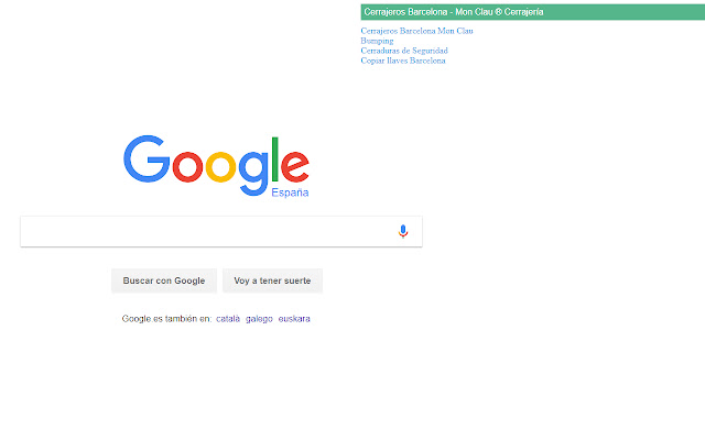 Cerrajeros Barcelona - Mon Clau ® Cerrajería chrome extension