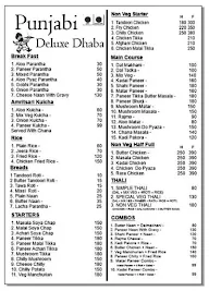 Punjabi Deluxe Dhaba menu 1