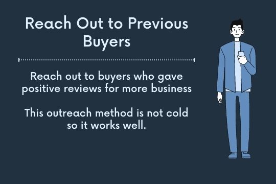 summary slide - reach out to previous buyers