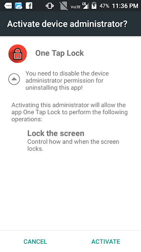 One Tap Lock ? - Best screen locker