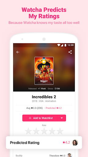 Watcha - Movies, TV Series Recommendation App