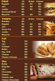 Karnavati Snacks menu 1