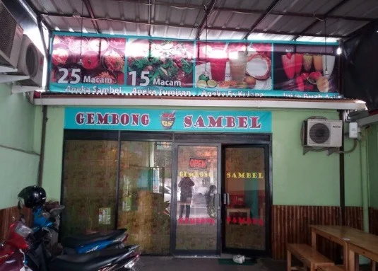 Gembong Sambel menu 