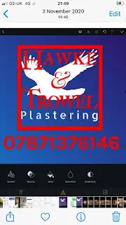 Hawke & Trowel Plastering Logo