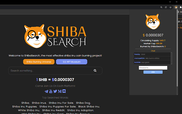 ShibaSearch Chatverse chrome extension