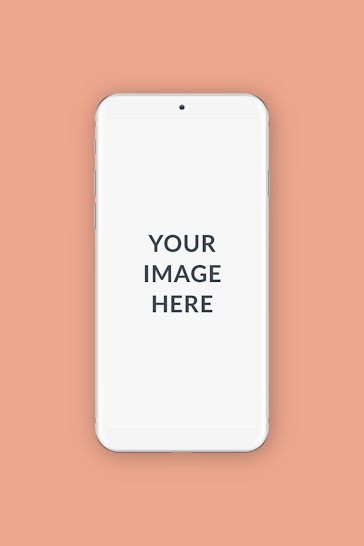 Warm Tone Phone Mockup - Pinterest Pin template