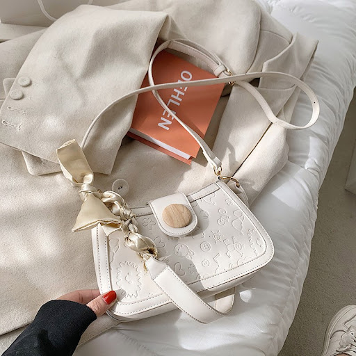 Title 8, All-Match Baguette Underarm Soft Leather Crossb...