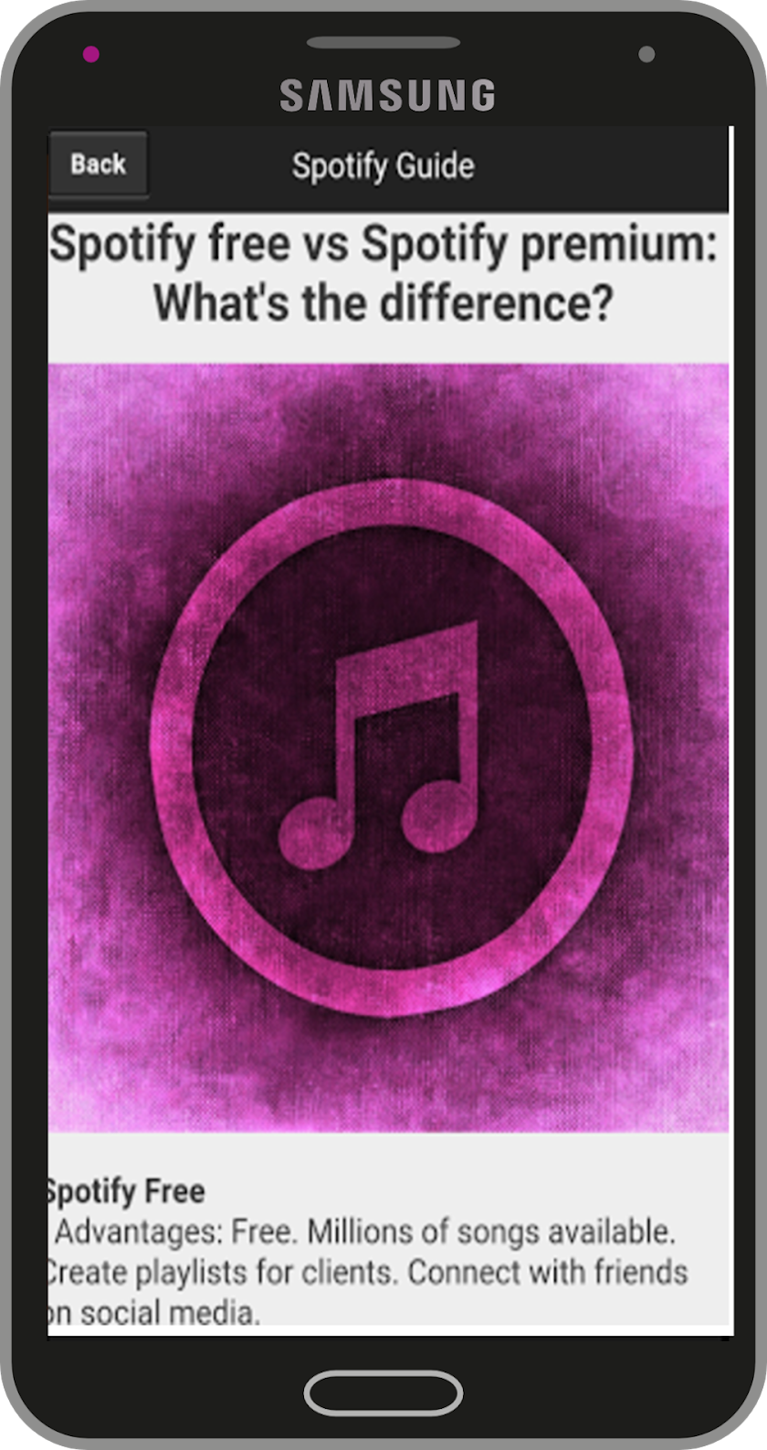 New Spotify Music Guide Screen 2