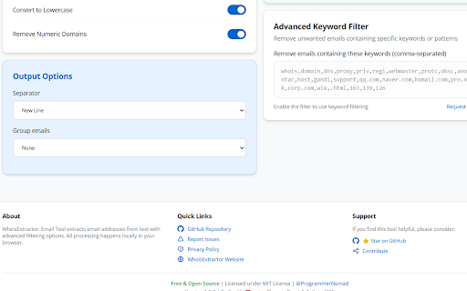 WhoisExtractor: Email Tool Preview 4
