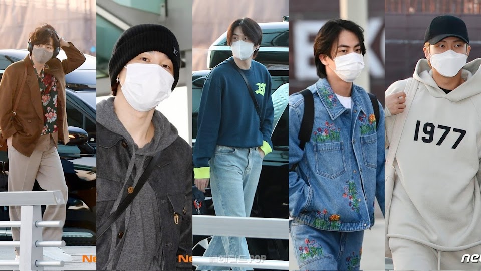 BTS Boys RM, Suga, Jin, Jimin, V sport eccentric airport fashion worth a  whopping Rs 45 Lakh