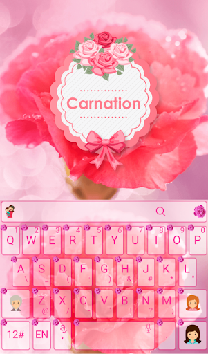 Pink Carnation Keyboard Theme