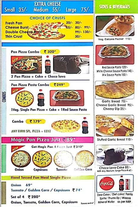 Da Pizza Palace menu 