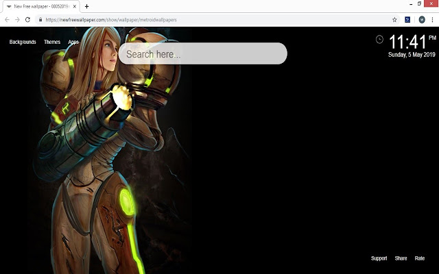 メトロイドの壁紙のhd新しいタブのテーマ