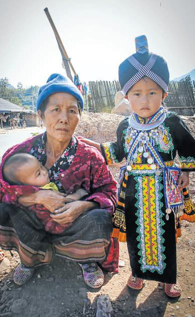 In Laos, the Northern Heritage Route passes through villages with many different cultures.