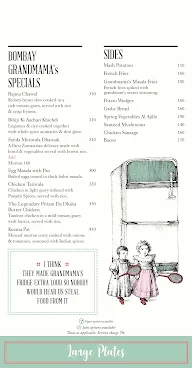 Grandmama's Cafe menu 6