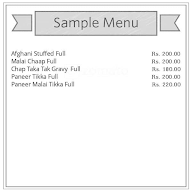Tawa Tandoori Chaap menu 1