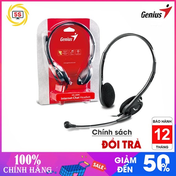 Tai Nghe Genius Hs - 200C - Bh 12 Tháng