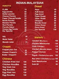 Little Asia Restaurant menu 1