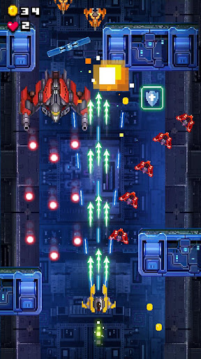 Télécharger Gratuit Retro Space War: Jeux de tir Galaxy Space Attack  APK MOD (Astuce) 5