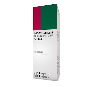 Macrodantina Nitrofurantoina 50 mg Caja x 40 Cápsulas  