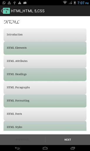 HTML HTML 5 CSS