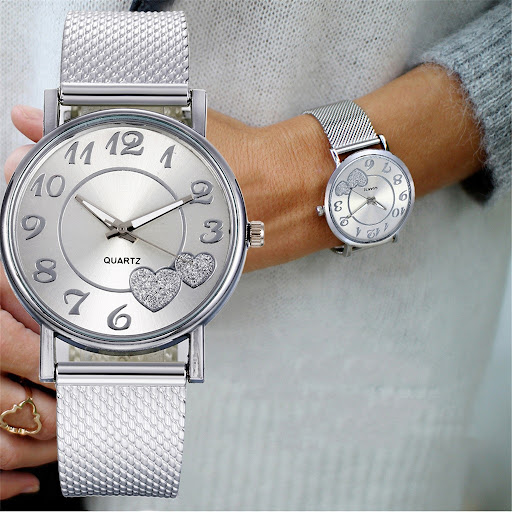 Title 4, SilverGalaxy - Luxus-Frauenuhr mit Diamanten-Look