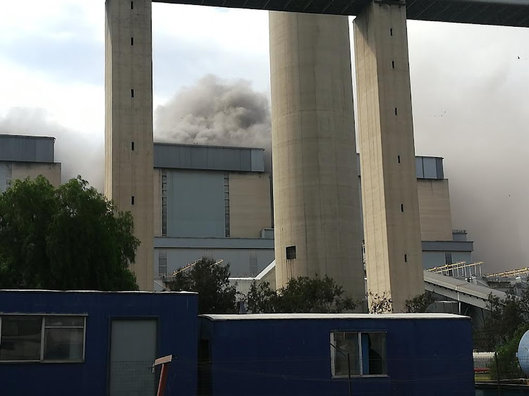 The explosion at unit five of Eskom’s Lethabo power station near Viljoensdrif in the Free State on October 10 2018