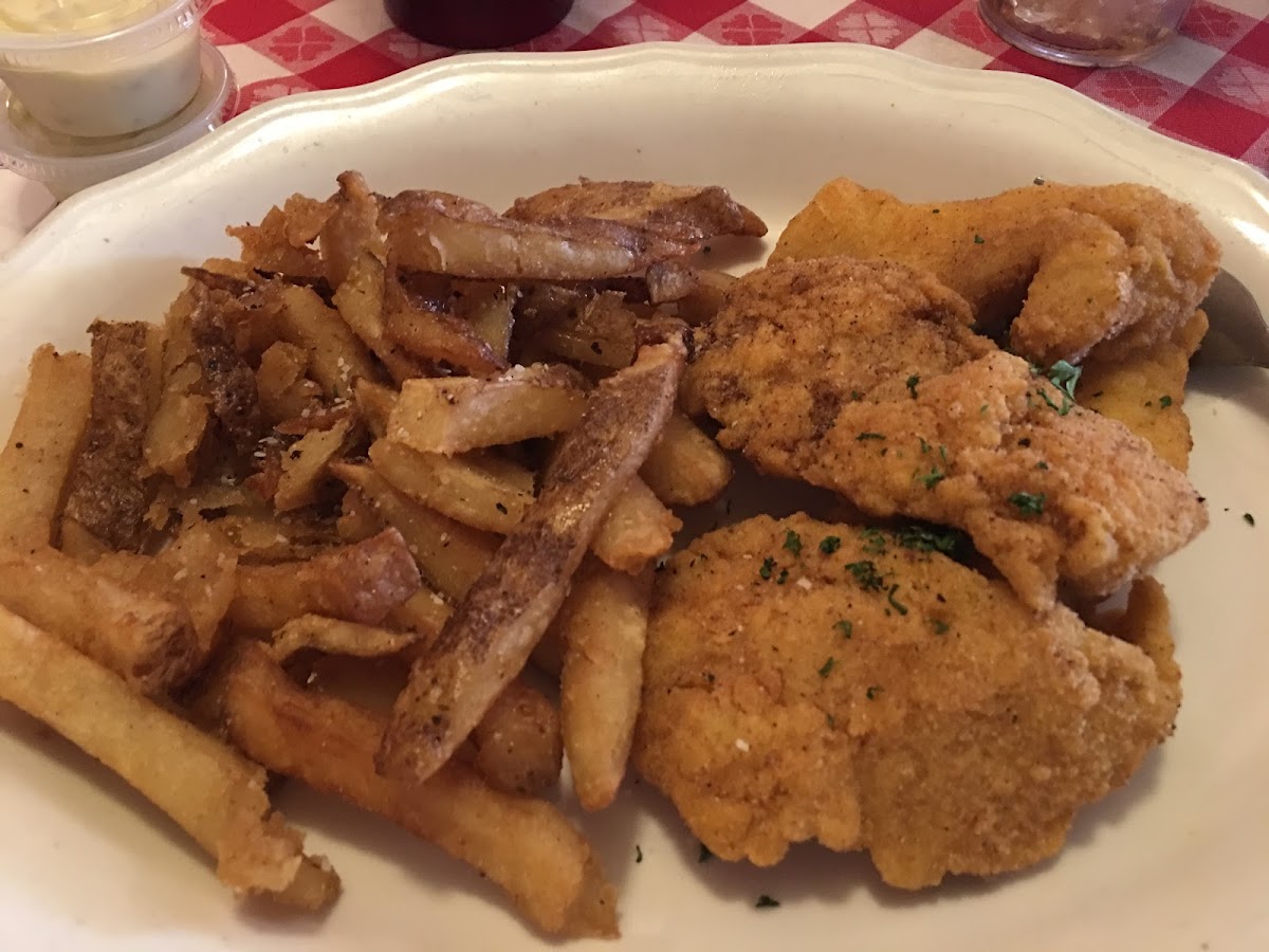 Deep fried fish and fries!