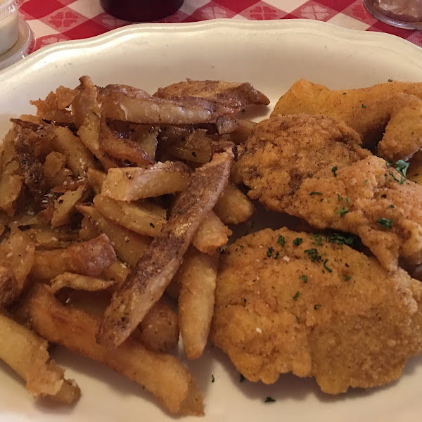 Deep fried fish and fries!