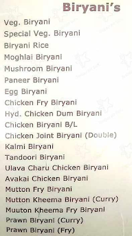 New Satyam Ritz Comfort menu 1