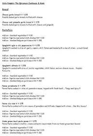 Hello Pumpkin: Pizza & Pasta menu 1